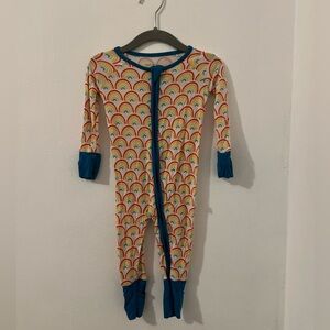Little Sleepies Footies with Playful Rainbow Print